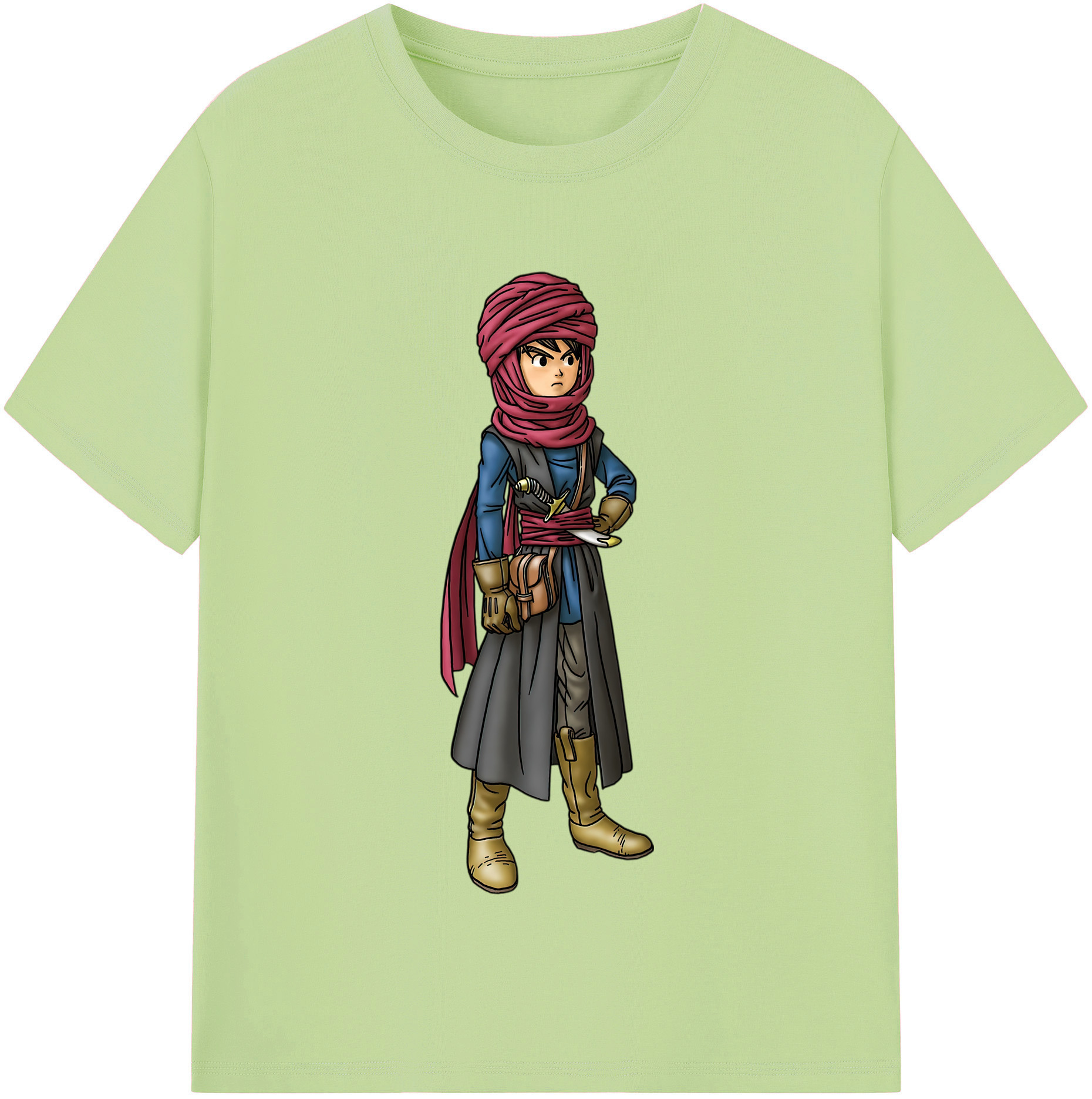 （画像用） ドラゴンクエスト Doragon Kuesuto Dragon Quest 綿100％半袖Tシャツ（フロントプリント）